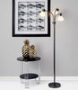 Jordan Acrylic Accent Table - Black Furniture Adesso 