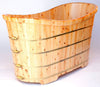 63" Free Standing Cedar Wooden Bathtub Sink Alfi 