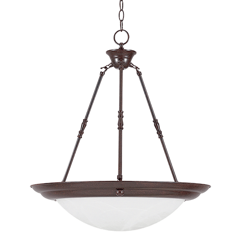 Three Light Bowl Pendant - Rubbed Bronze