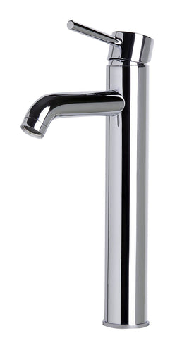 Tall Polished Chrome Single Lever Bathroom Faucet