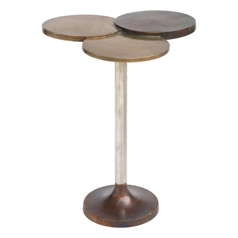 Dundee Accent Table Antique Brass Furniture Zuo 