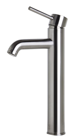 Tall Brushed Nickel Single Lever Bathroom Faucet Faucets Alfi 