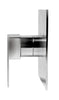 Polished Chrome Modern Square Pressure Balanced Shower Mixer Faucets Alfi 
