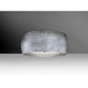 Pogo 16"w Ceiling Fixture - Silver/Inner Silver Foil (Choose Bronze or Nickel) Ceiling Besa Lighting Brushed Bronze 11W LED GU24 Base 