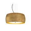 Pogo 16"w Pendant - Gold/Inner Gold Foil (Choose Nickel or Bronze Finish) Ceiling Besa Lighting Brushed Bronze 11W LED GU24 Base Cable