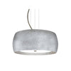 Pogo 16"w Pendant - Silver/Inner Silver Foil (Choose Nickel or Bronze Finish) Ceiling Besa Lighting Brushed Bronze 11W LED GU24 Base Cable