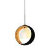 Pogo Cord Pendant - Black/Inner Gold (Choose Nickel or Bronze) Ceiling Besa Lighting Brushed Bronze 5W LED G6.35 
