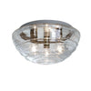 Wave Ceiling Light (2 Sizes) - Clear Glass Ceiling Besa Lighting 15"w 40W Edison Filament 