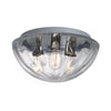 Pinta Clear Glass Ceiling Fixture (2 Sizes) Ceiling Besa Lighting 15"w 40W Edison Filament 