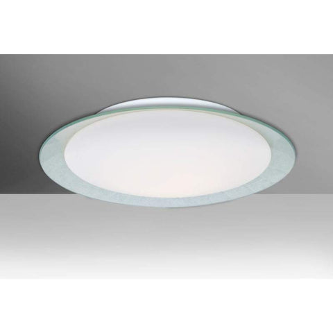 Tuca Silver Foil and Opal Glass Ceiling Fixture (2 Sizes)