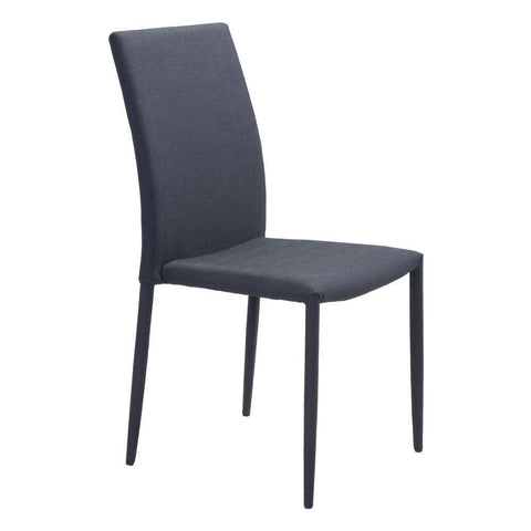 Confidence Dining Chair Black Set of 4 Furniture Zuo 