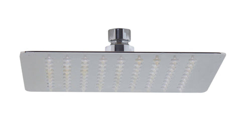 Solid Polished Stainless Steel 8" Square Ultra Thin Rain Shower Head