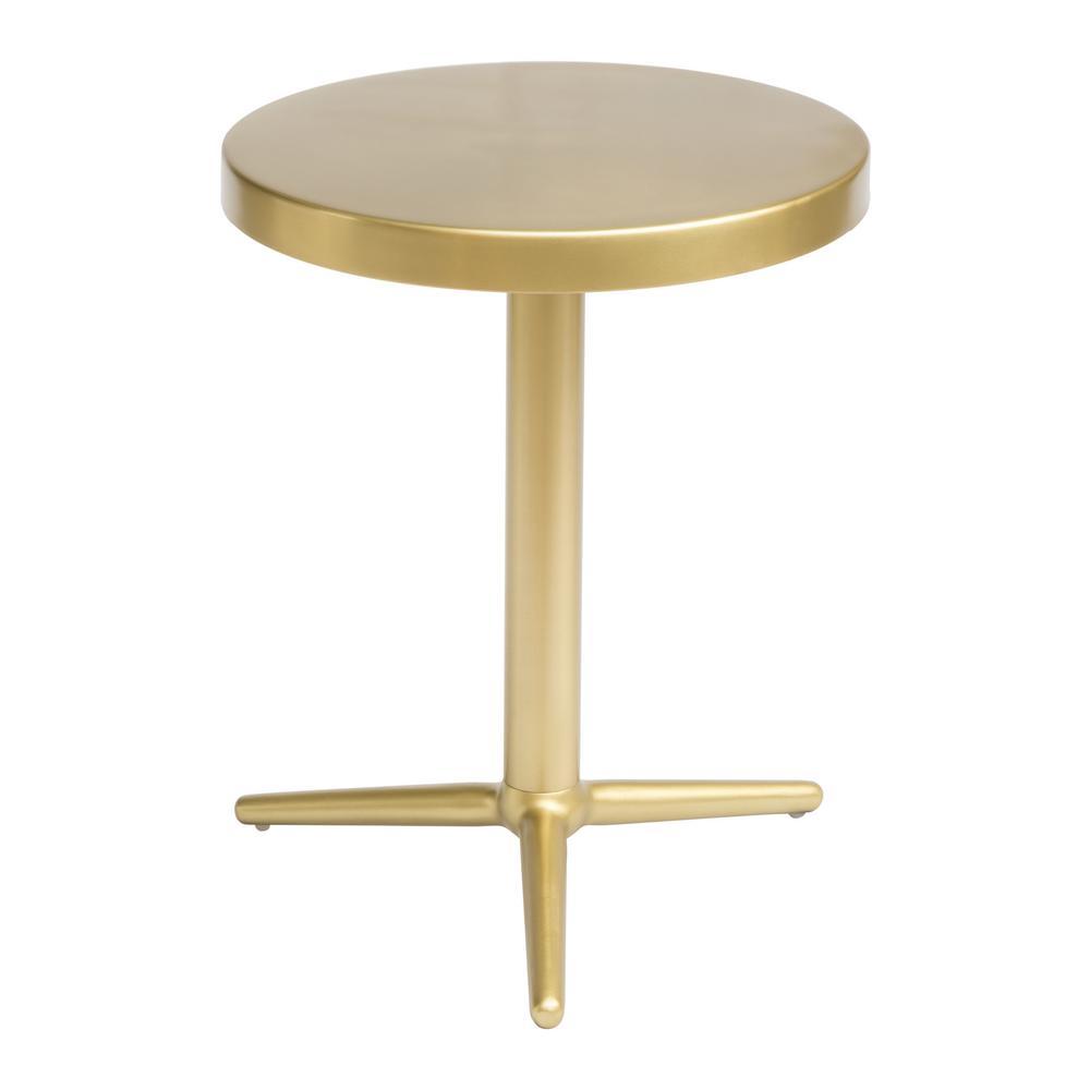 Derby Accent Table Brass Furniture Zuo 