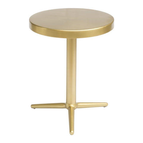Derby Accent Table Brass Furniture Zuo 