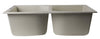 Biscuit 32" Drop-In Double Bowl Granite Composite Kitchen Sink Sink Alfi 
