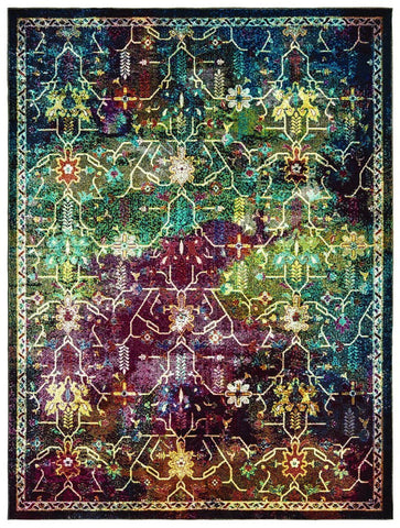 Pj Bohemian Collection Rug - Montego Multicolor (3 Sizes) Rugs United Weavers Mat 1'10" x 3' 