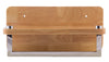 12" Small Wooden Shelf with Chrome Towel Bar Bathroom Accessory Hardware Alfi 