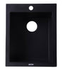 Black 17" Drop-In Rectangular Granite Composite Kitchen Prep Sink Sink Alfi 