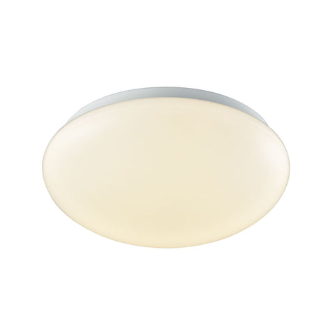 Kalona 1-Light 10-inch LED Flush Mount in White with a White Acrylic Diffuser Ceiling Thomas Lighting 