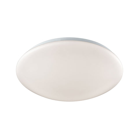 Kalona 1-Light 13-inch LED Flush Mount in White with a White Acrylic Diffuser Ceiling Thomas Lighting 