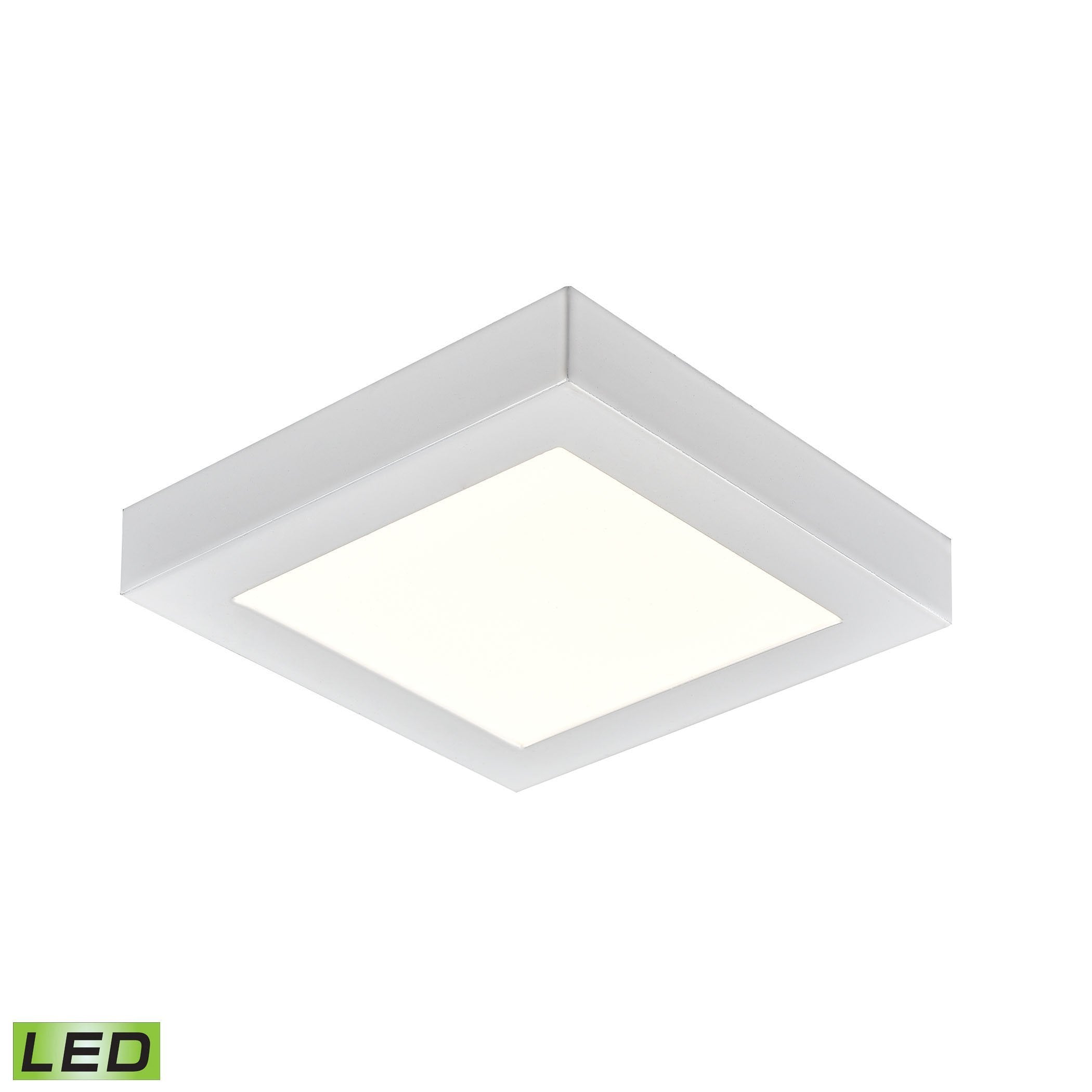 Ceiling Essentials Titan LED 5.5" White Square Flush Mount Ceiling Thomas Lighting 