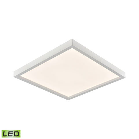 Ceiling Essentials Titan 13-inch Square Flush Mount in White - Integrated LED