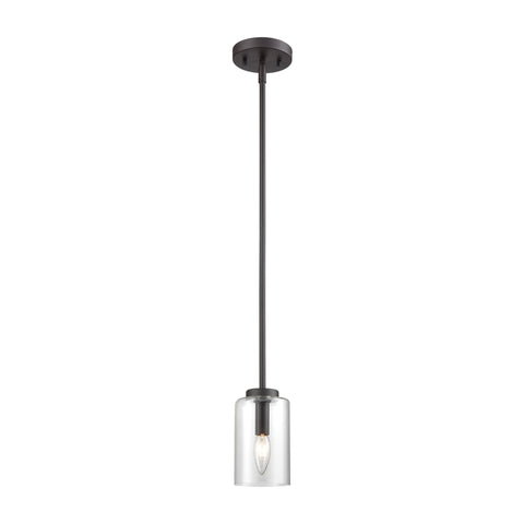 West End 1-Light Mini Pendant in Oil Rubbed Bronze Ceiling Thomas Lighting 
