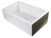 30" Biscuit Smooth Apron Thick Wall Fireclay Single Bowl Farm Sink Sink Alfi 