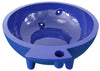 Dark Blue FireHotTub The Round Fire Burning Portable Outdoor Hot Bath Tub Bathtub Alfi 