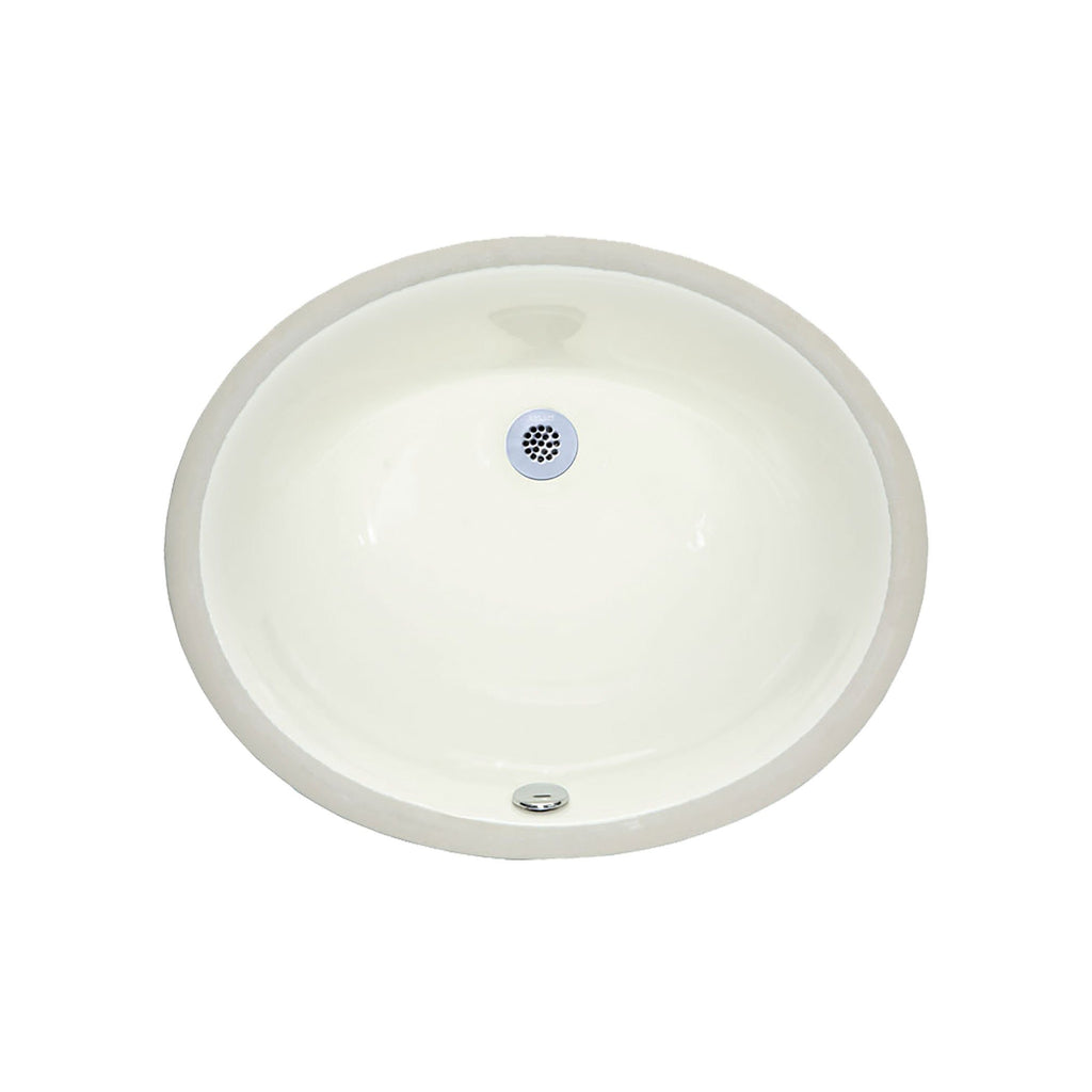 Undermount Sink - 18-inch Oval Vitreous China - Linen Sink Ryvyr 