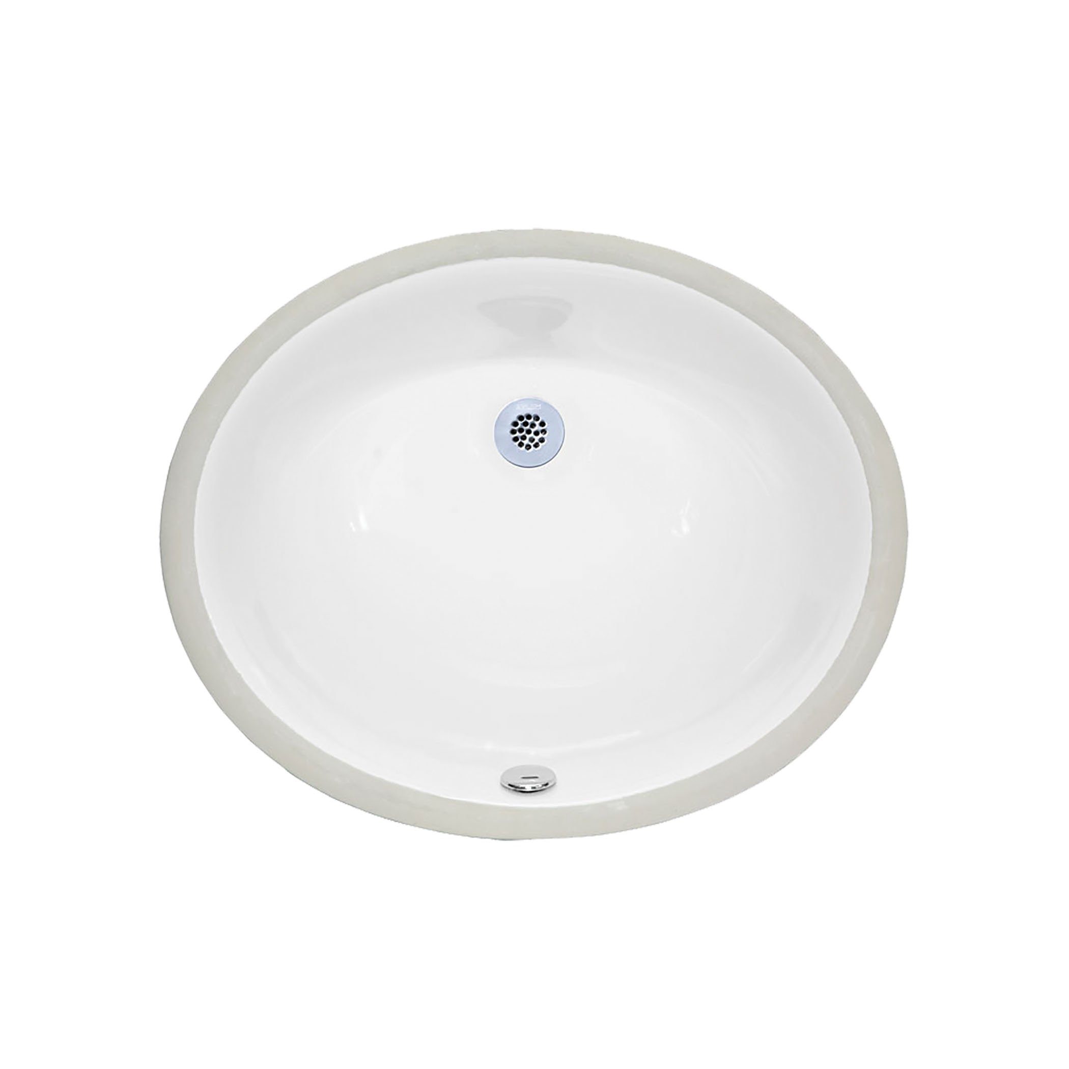 Undermount Sink - 18-inch Oval Vitreous China - White Sink Ryvyr 