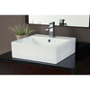 Square Vitreous China Vessel - White Sink Ryvyr 