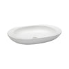 23.2-inch Oval Vitreous China Vessel - White Sink Ryvyr 