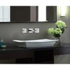 Rectangular vitreous china vessel sink with single-hole faucet drilling Sink Ryvyr 
