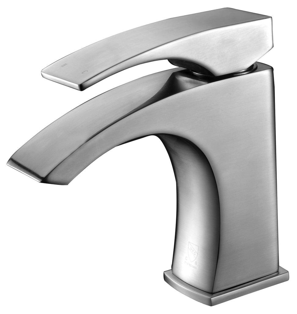 Brushed Nickel Single Lever Bathroom Faucet Faucets Alfi 