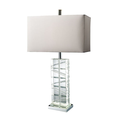 Avalon Table Lamp In Clear Crystal And Chrome Lamps Dimond Lighting 