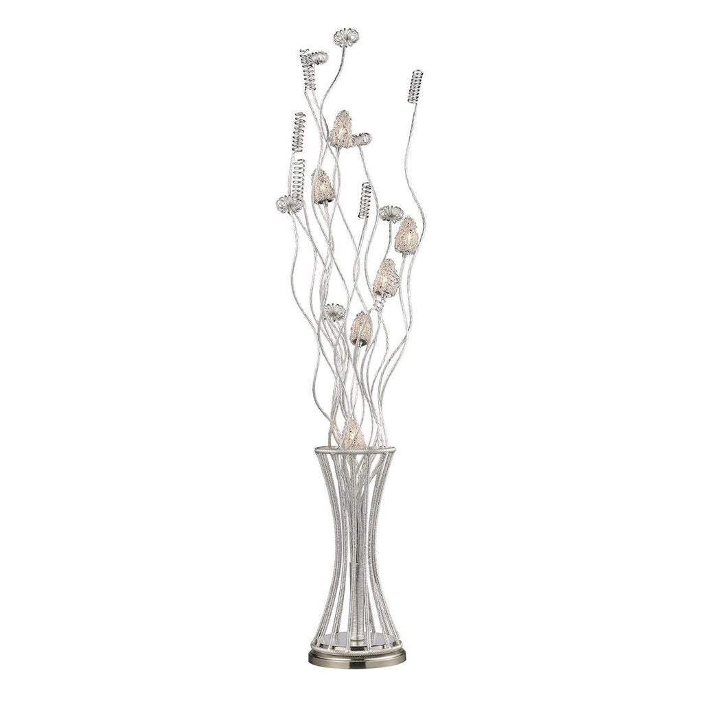 Cyprus Grove Floor Lamp In Satin Nickel Lamps Dimond Lighting 