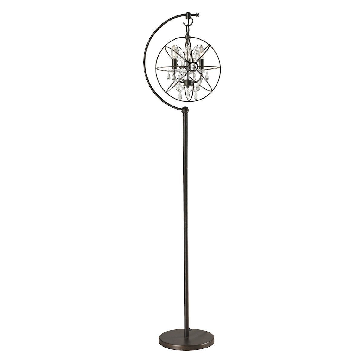 Restoration Globe Floor Lamp in Oil Rubbed Bronze Lamps Dimond Lighting 