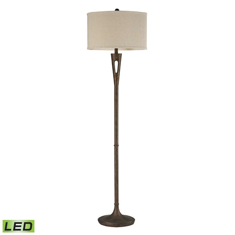 Martcliff LED Floor Lamp in Burnished Bronze Lamps Dimond Lighting 