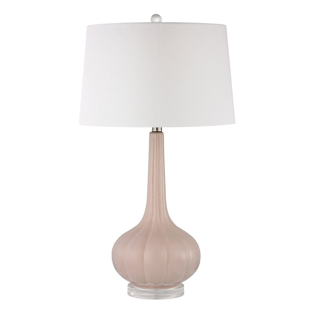 Abbey Lane Ceramic Table Lamp in Pastel Pink Lamps Dimond Lighting 