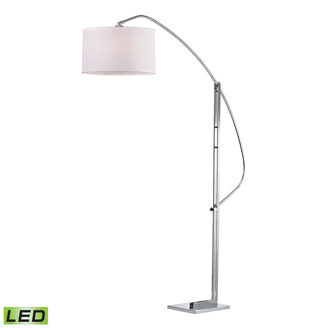 Assissi Adjustable LED Floor Lamp in Polished Nickel Lamps Dimond Lighting 