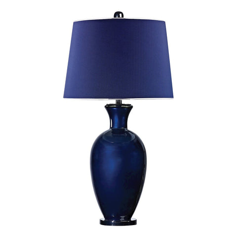 Helensburugh Glass Table Lamp in Navy Blue Lamps Dimond Lighting 