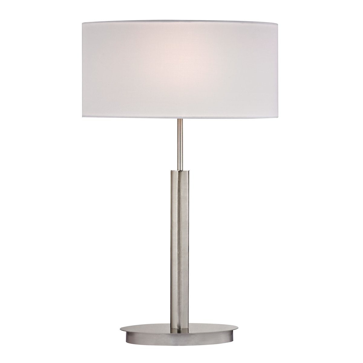 Port Elizabeth Table Lamp in Satin Nickel Lamps Dimond Lighting 