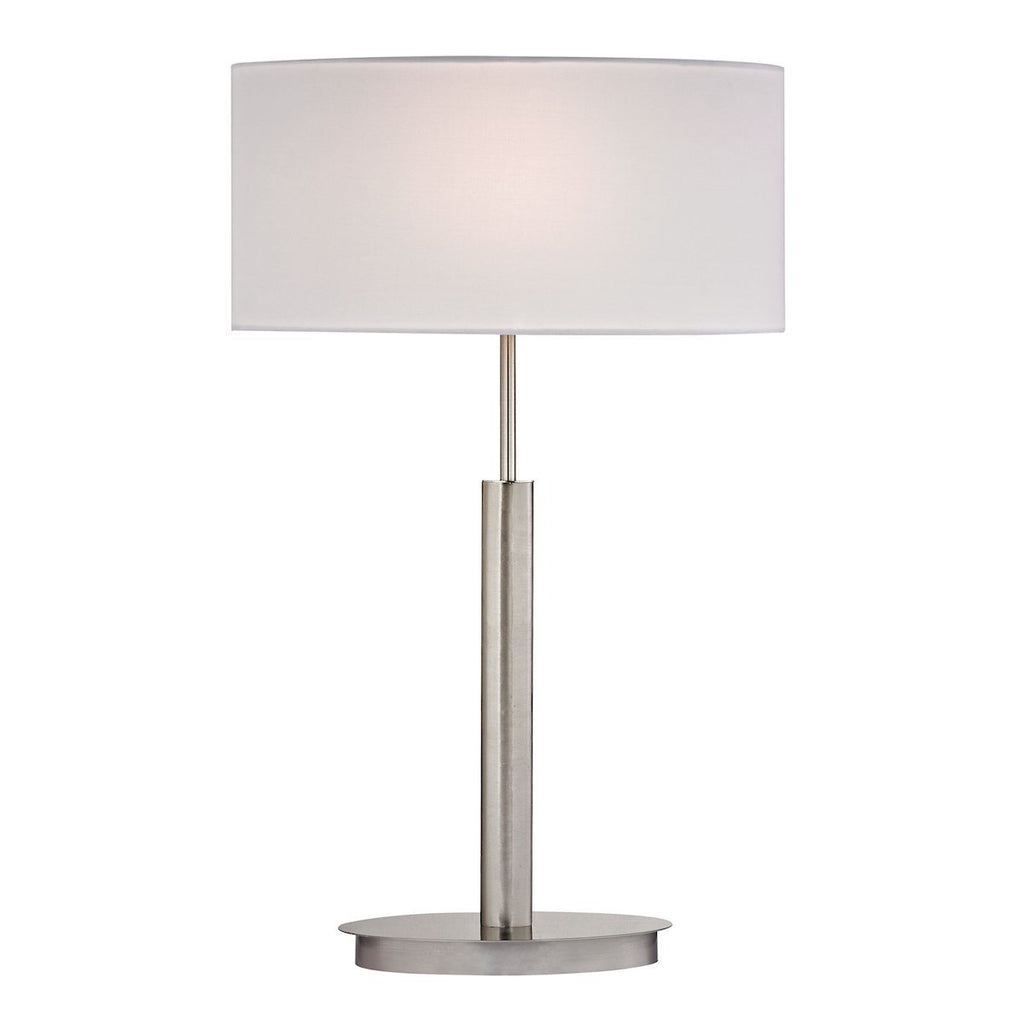 Port Elizabeth Table Lamp in Satin Nickel Lamps Dimond Lighting 