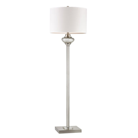 Edenbridge Antique Mercury Glass Floor Lamp With LED Nightlight Lamps Dimond Lighting 