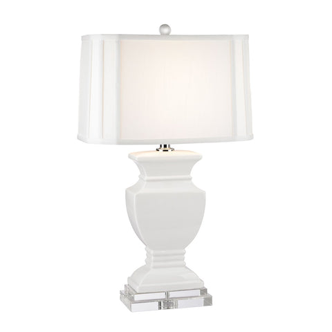 Ceramic Table Lamp in Gloss White And Crystal Lamps Dimond Lighting 