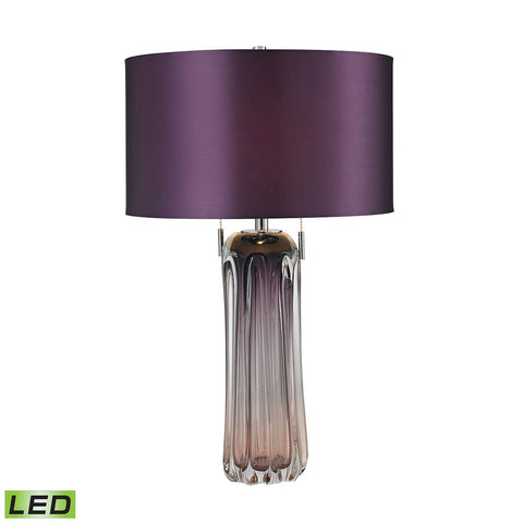 Ferrara Free Blown Glass LED Table Lamp in Purple Lamps Dimond Lighting 