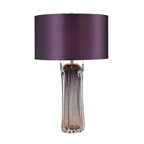 Ferrara Free Blown Glass Table Lamp in Purple Lamps Dimond Lighting 