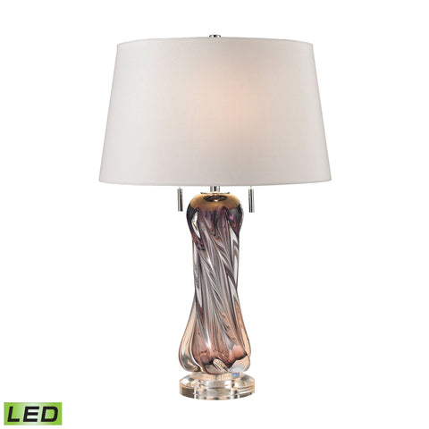 Vergato Free Blown Glass LED Table Lamp in Purple Lamps Dimond Lighting 