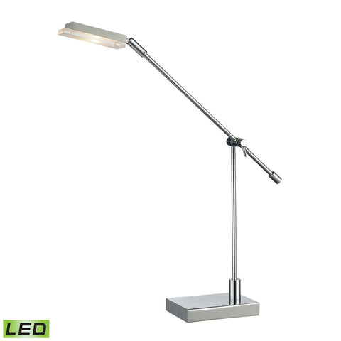 Bibliotheque Adjustable LED Desk Lamp in Polished Chrome Lamps Dimond Lighting 